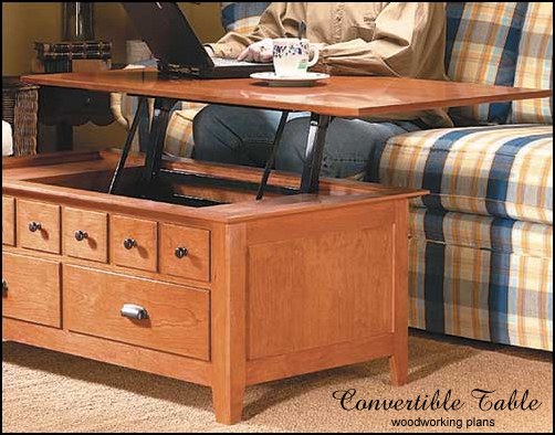 Lift Up Coffee Table Plans