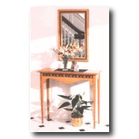 Hall Table & Mirror Woodworking Plan