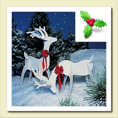 Wooden Reindeer Pattern