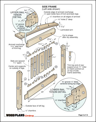 The Morris Chair: Plans Layout