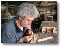 Peter Lloyd working in his shop